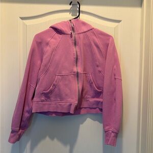 Pink Hooded Lululemon Scuba Jacket
